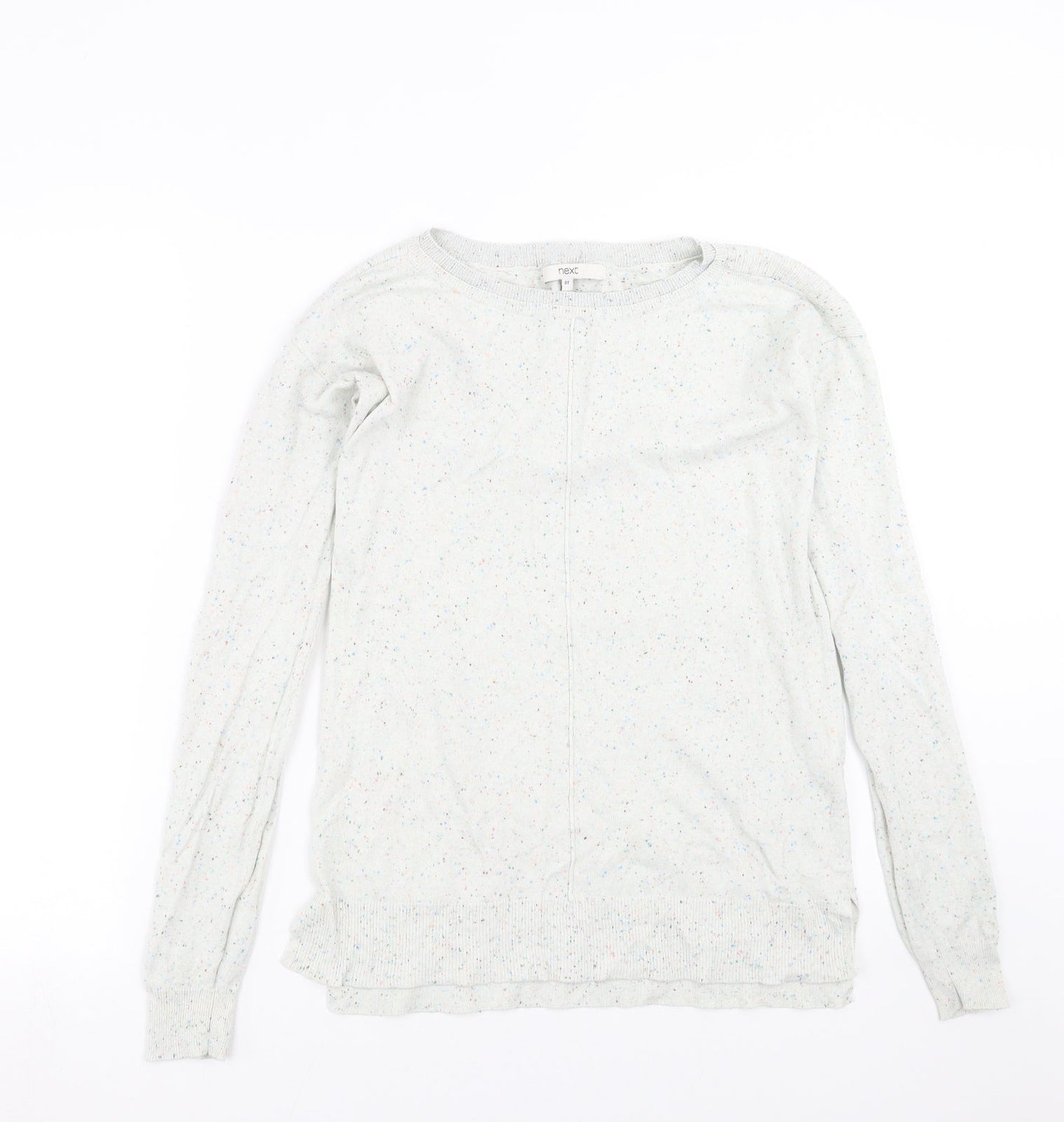 NEXT Womens Green  Knit Pullover Jumper Size 8  - dotted pattern