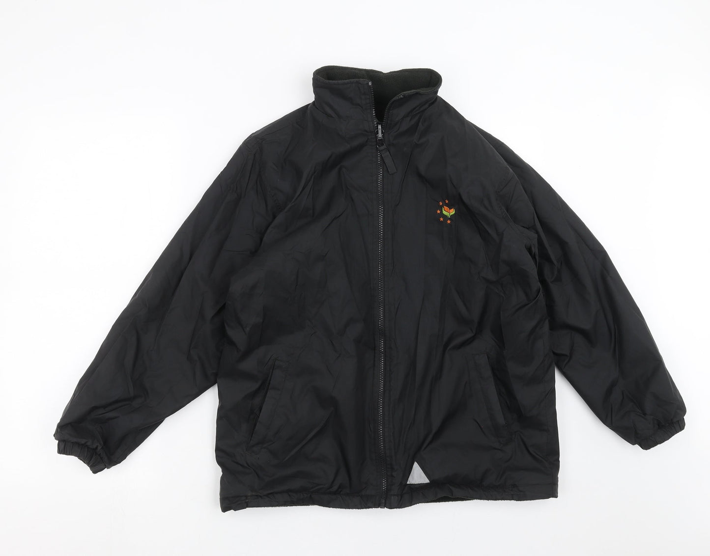 Blue Max Boys Black   Jacket  Size 11-12 Years