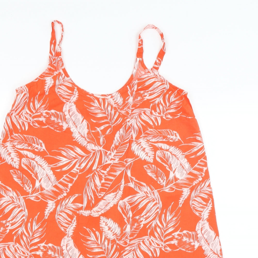 F&F Womens Orange Floral  Mermaid  Size 8