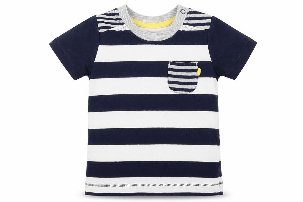George Baby Blue Striped  Basic T-Shirt Size 6-9 Months