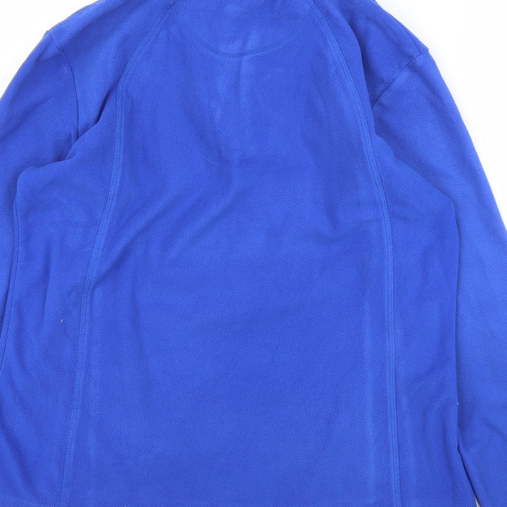 Crane Womens Blue  Fleece Pullover Jumper Size 8