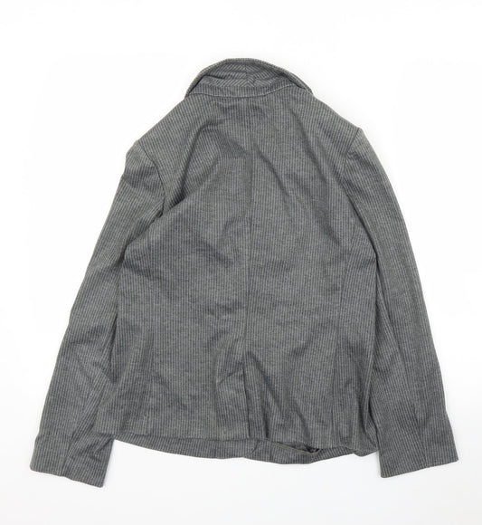 TU Womens Grey Spotted  Jacket Blazer Size 10