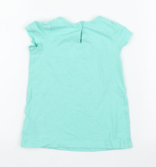 Gap Girls Green   Basic T-Shirt Size 12 Months