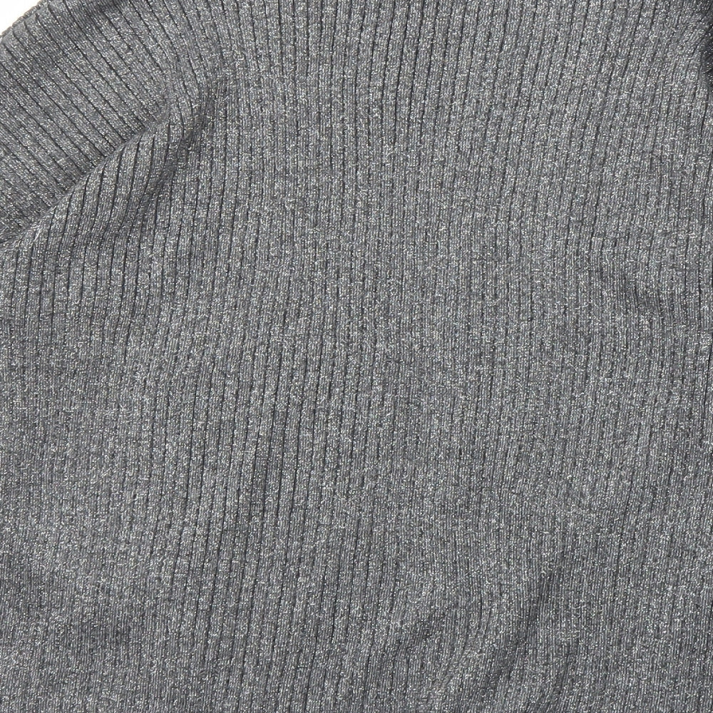 Primark Womens Silver   Cardigan Jumper Size 16