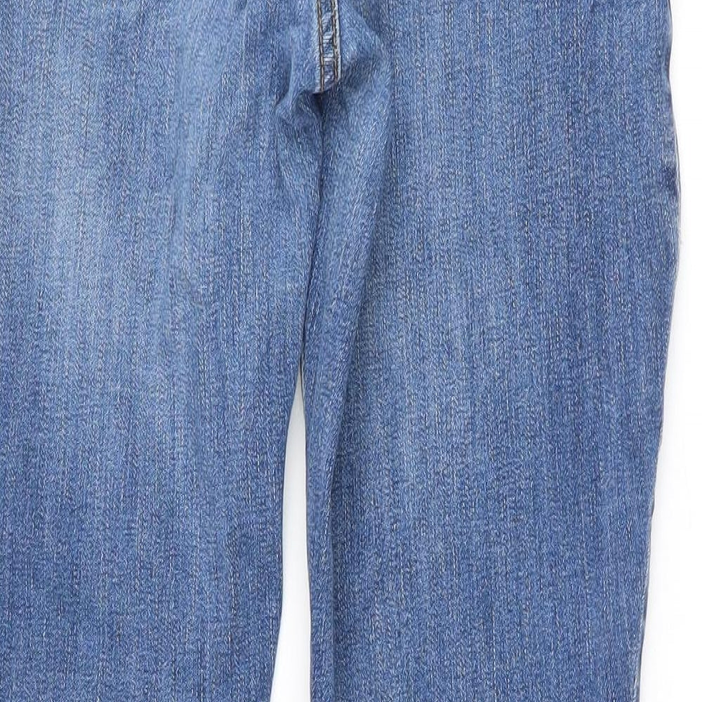 Preworn Womens Blue   Straight Jeans Size 34 L28 in