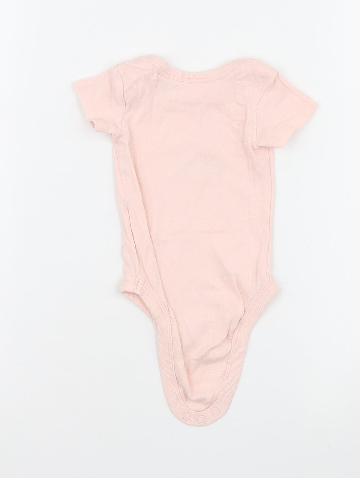 Back view of Looney Toons girls’ pink babygrow one-piece, size 0-3, months