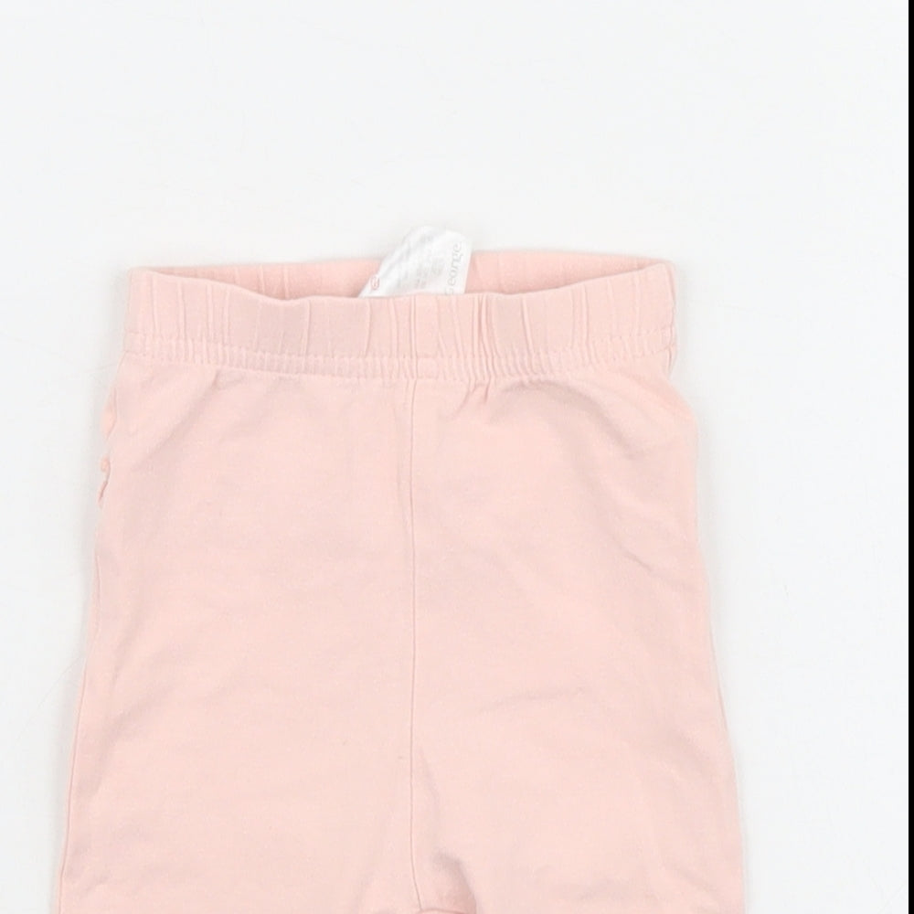 George Girls Pink   Jogger Leggings Size 3-6 Months