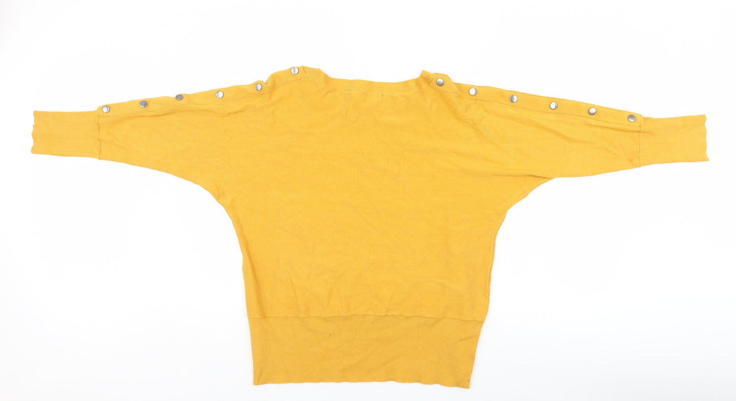 Roman Womens Yellow   Pullover Jumper Size 18