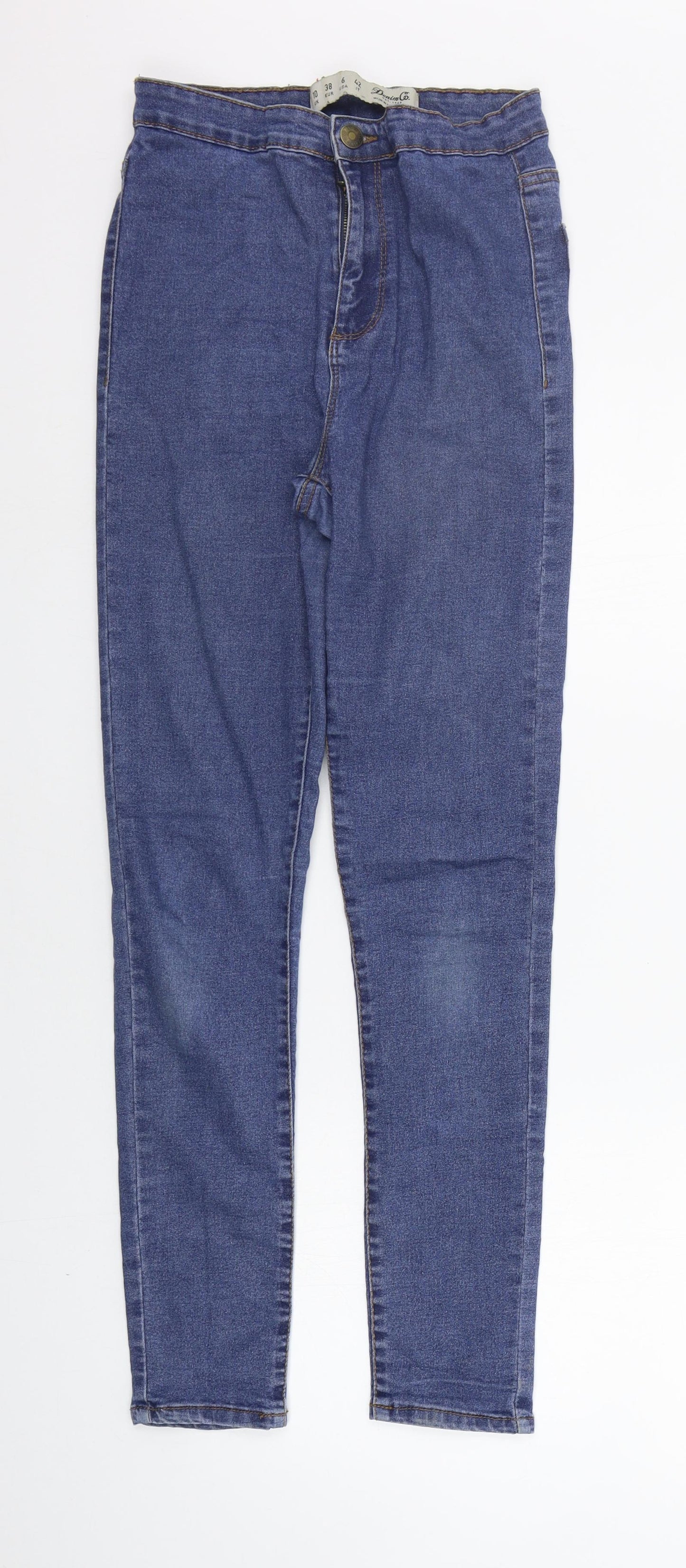 deniem co Womens Blue   Straight Jeans Size 10 L28 in