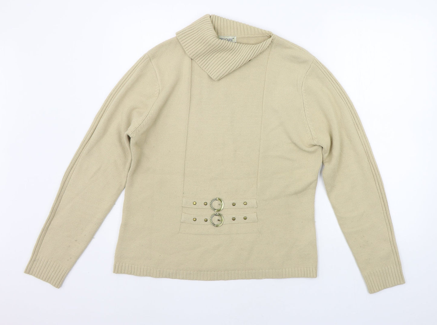 Fay Louise Womens Beige   Pullover Jumper Size L