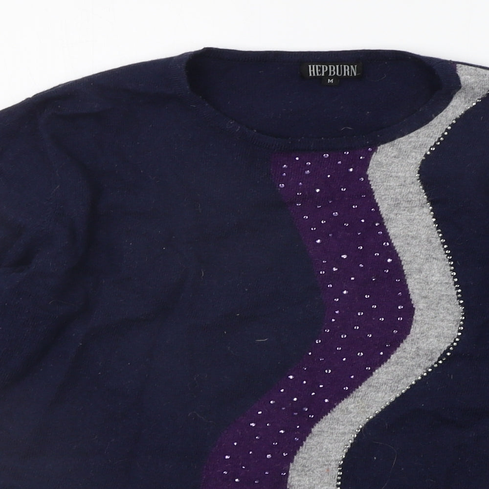 Hepburn Womens Blue   Pullover Jumper Size M  - JEMS