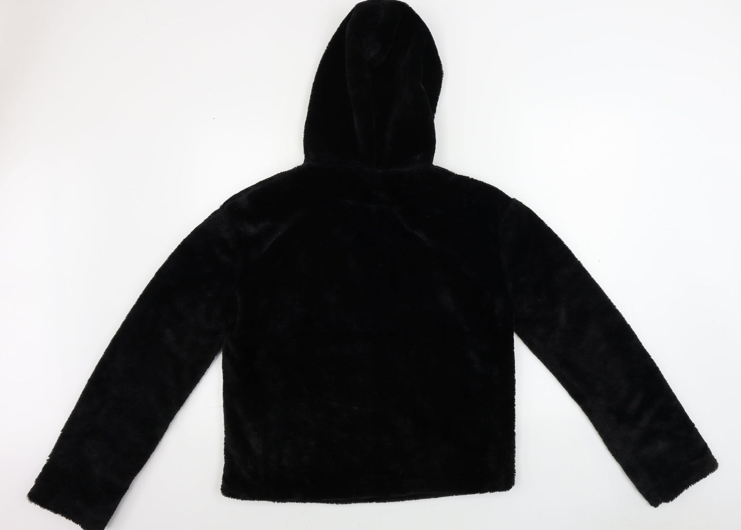 PRETTYLITTLETHING Womens Black   Henley Jumper Size 10
