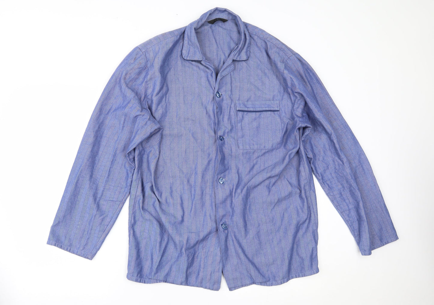 Marks and Spencer Mens Blue    Button-Up Size M