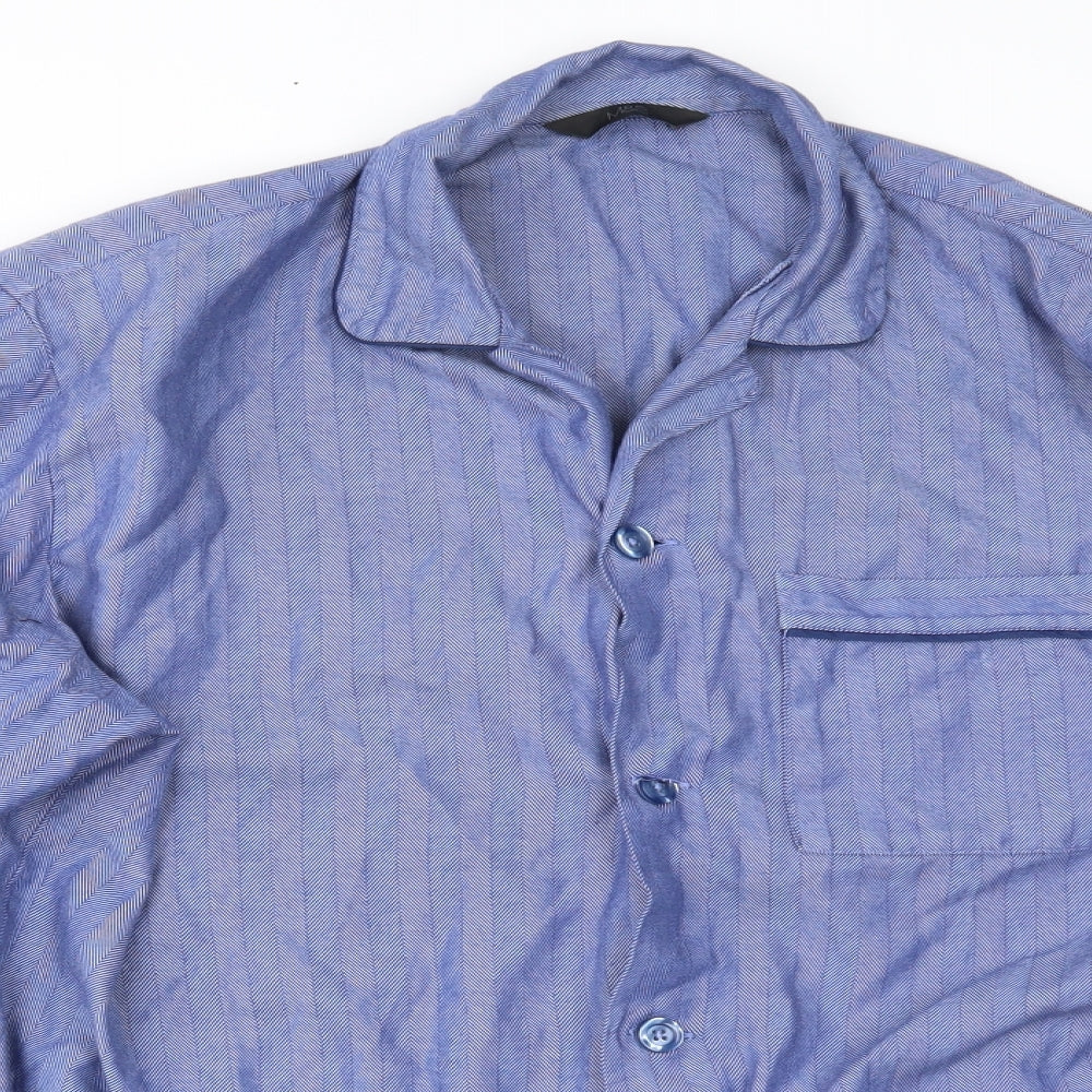 Marks and Spencer Mens Blue    Button-Up Size M