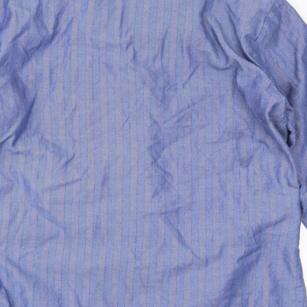 Marks and Spencer Mens Blue    Button-Up Size M