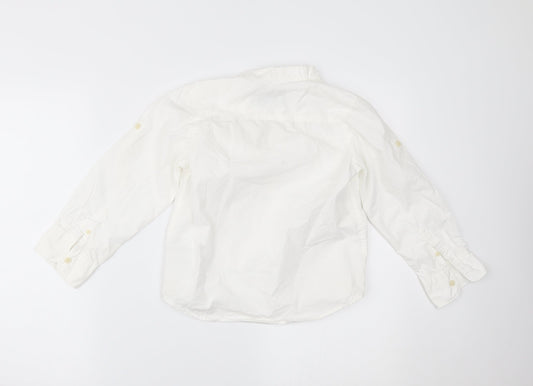 H&M Boys White   Basic Dress Shirt Size 7 Years