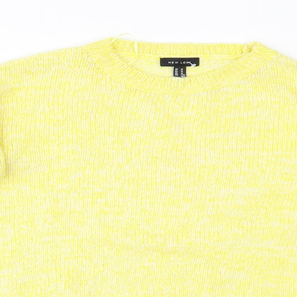 New Look Womens Yellow   Pullover Jumper Size M