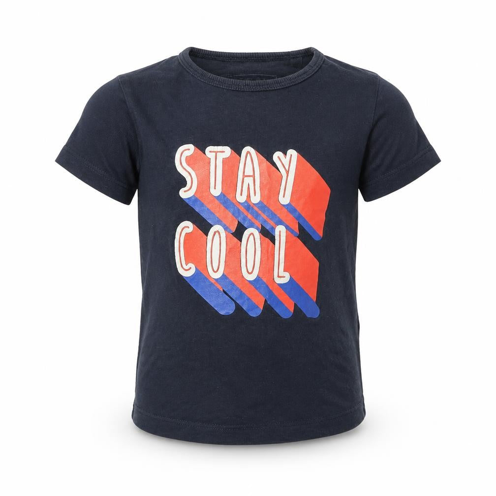 Front view of Next Baby Blue Basic T-Shirt, size 12-18, Months