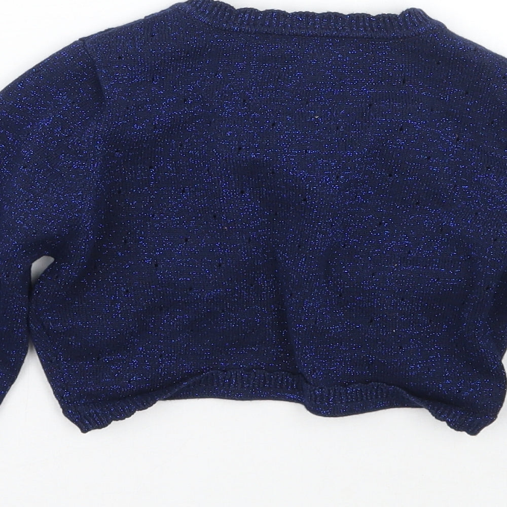 Nutmeg Girls Blue   Pullover Jumper Size 4-5 Years