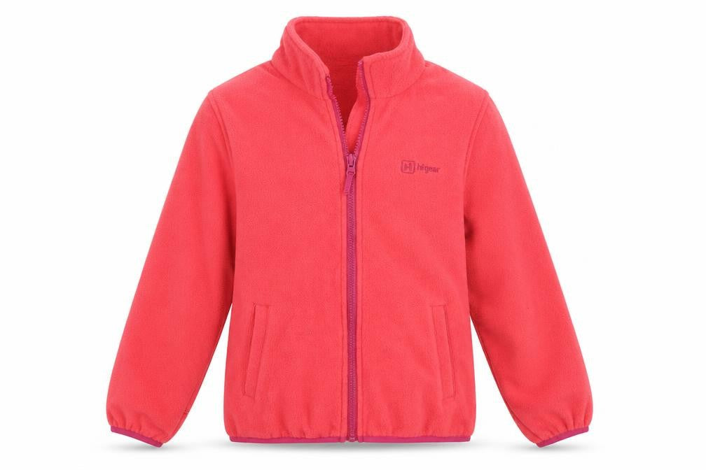 Front view of higear girls’ pink jacket coat, size 9-10, years