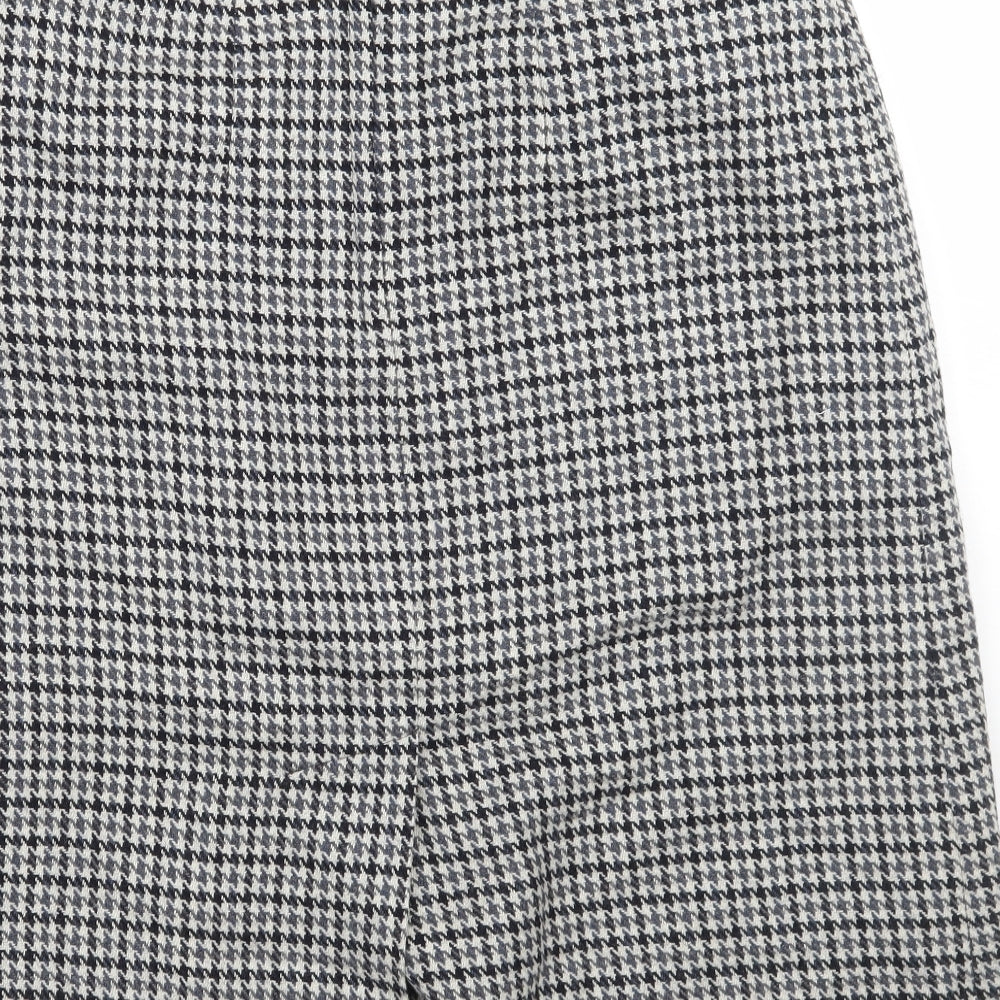 marjori  Womens Beige Check  A-Line Skirt Size 36