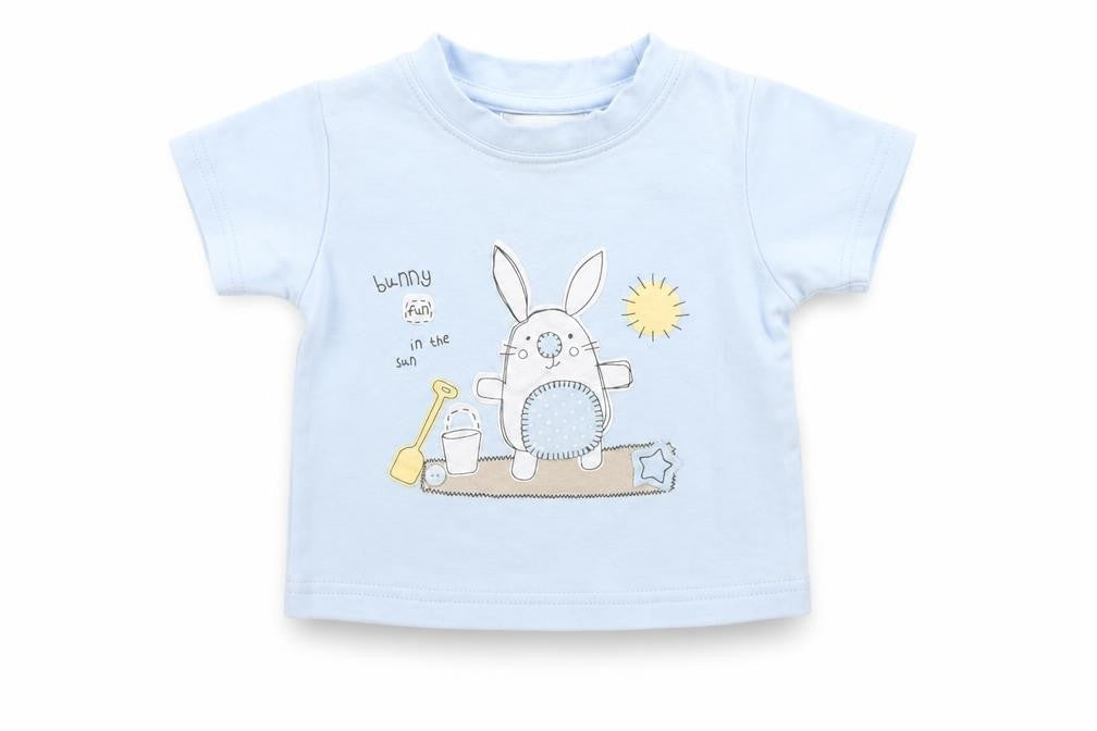 Early Days Boys Blue   Basic T-Shirt Size 6-9 Months