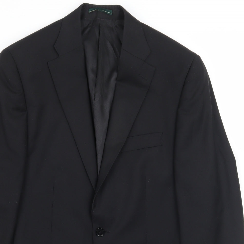Greenwoods Mens Black   Jacket Suit Jacket Size 38