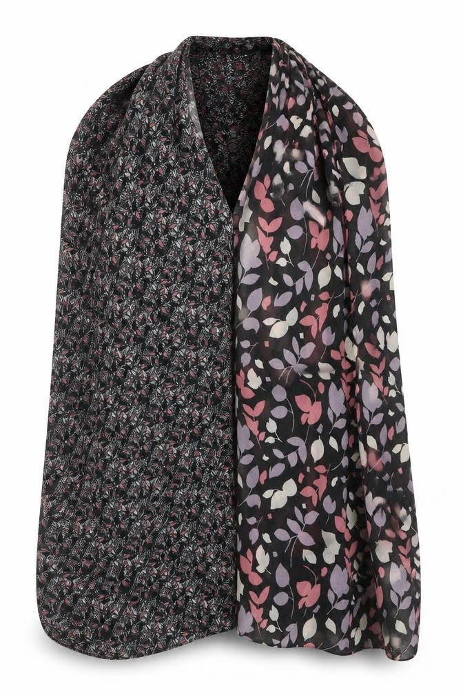 H&M Womens Black Floral   Shawl/Wrap