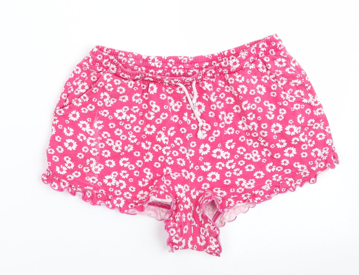 Preworn Womens Red Polka Dot  Sweat Shorts Size 10