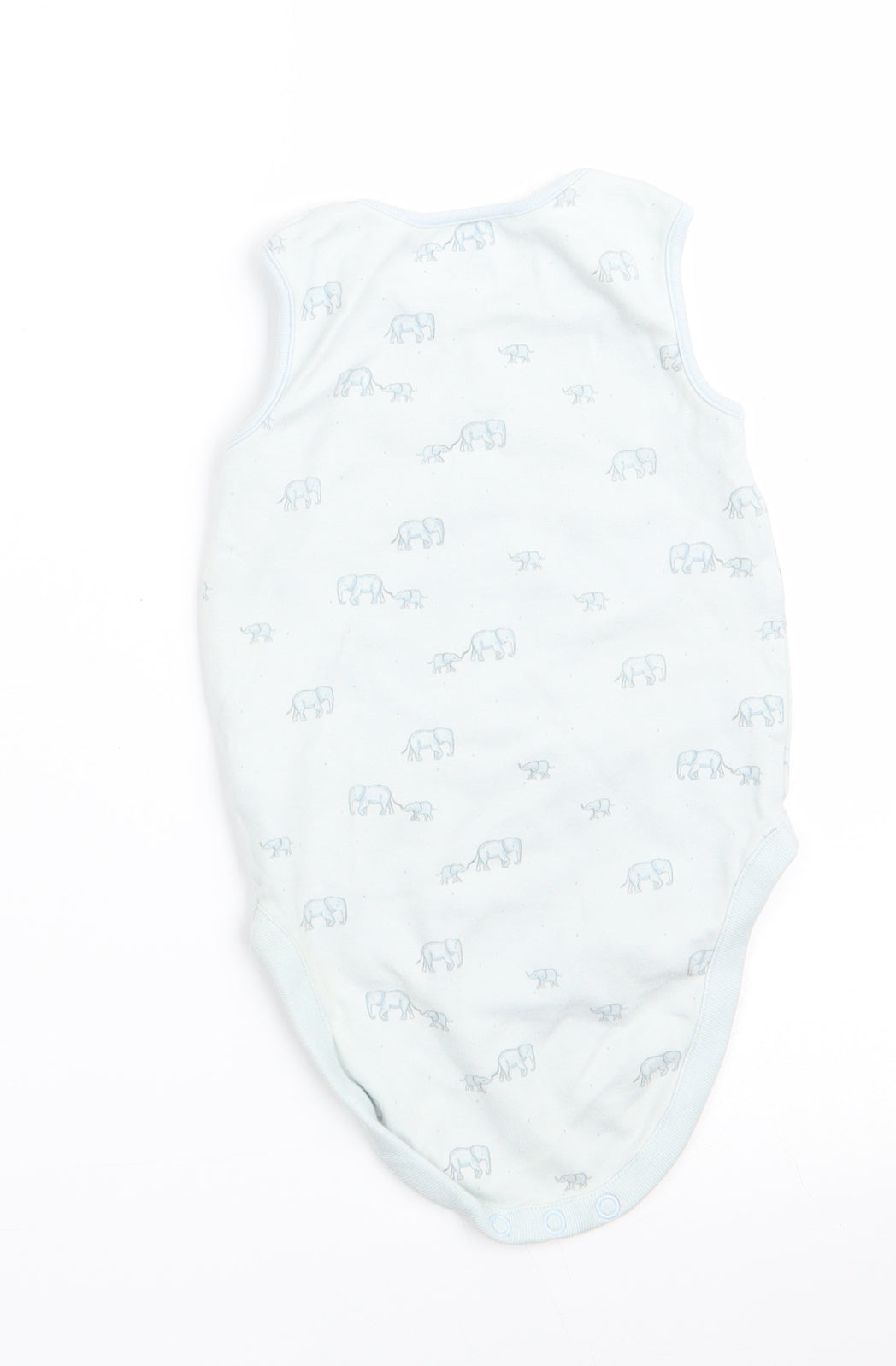 NEXT Boys Blue Animal Print  Romper One-Piece Size 9-12 Months  - Elephant Print