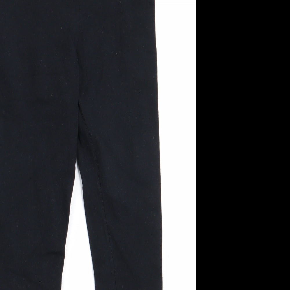 George Girls Black   Jegging Trousers Size 8-9 Years - Lace Hems