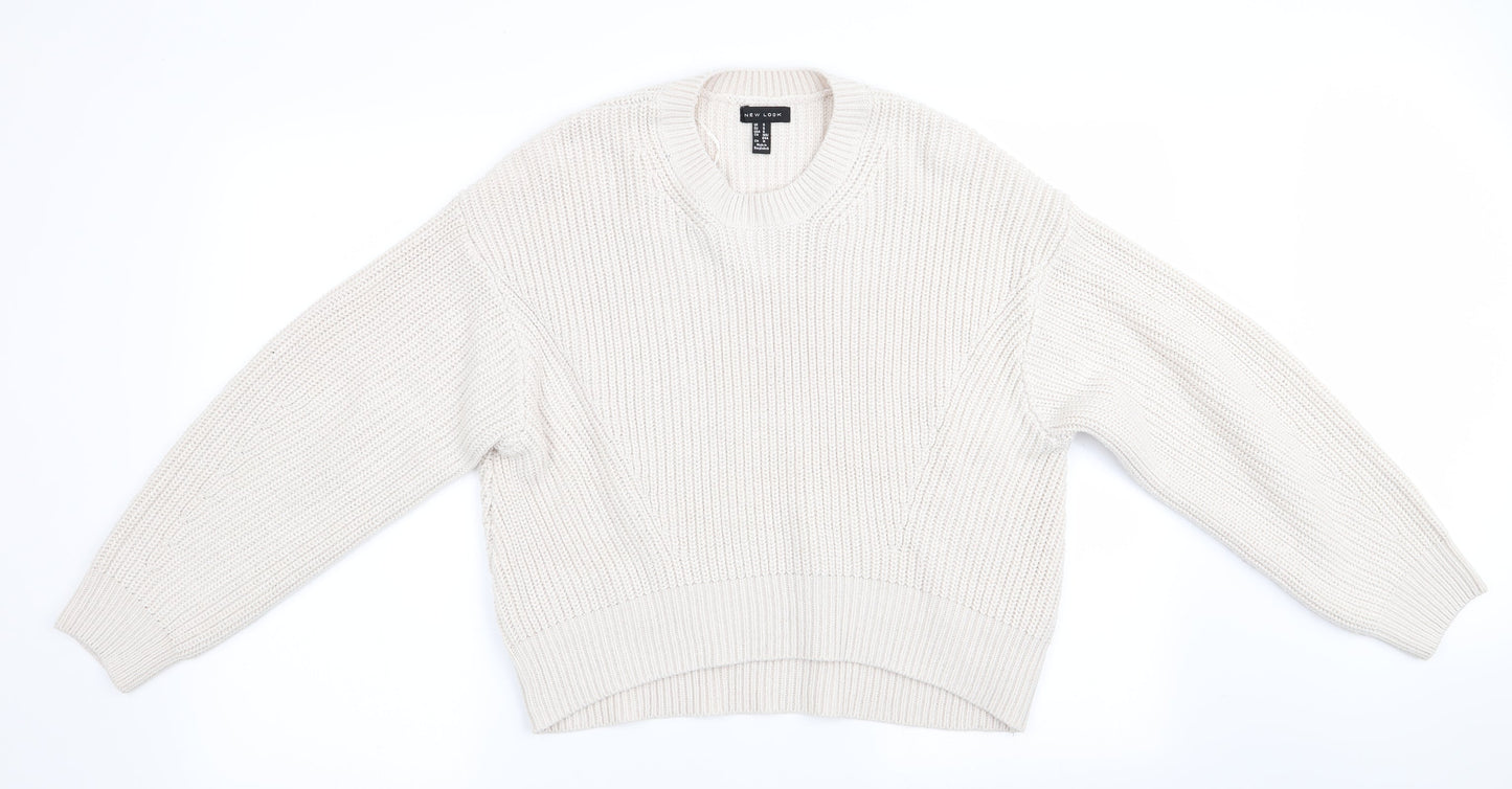 New Look Womens Ivory   Pullover Jumper Size S