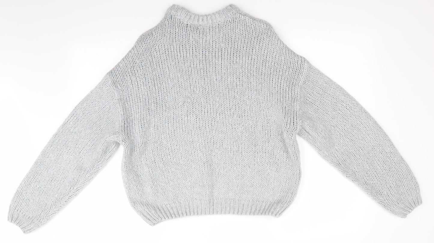Divided Girls Grey   Pullover Jumper Size 8 Years
