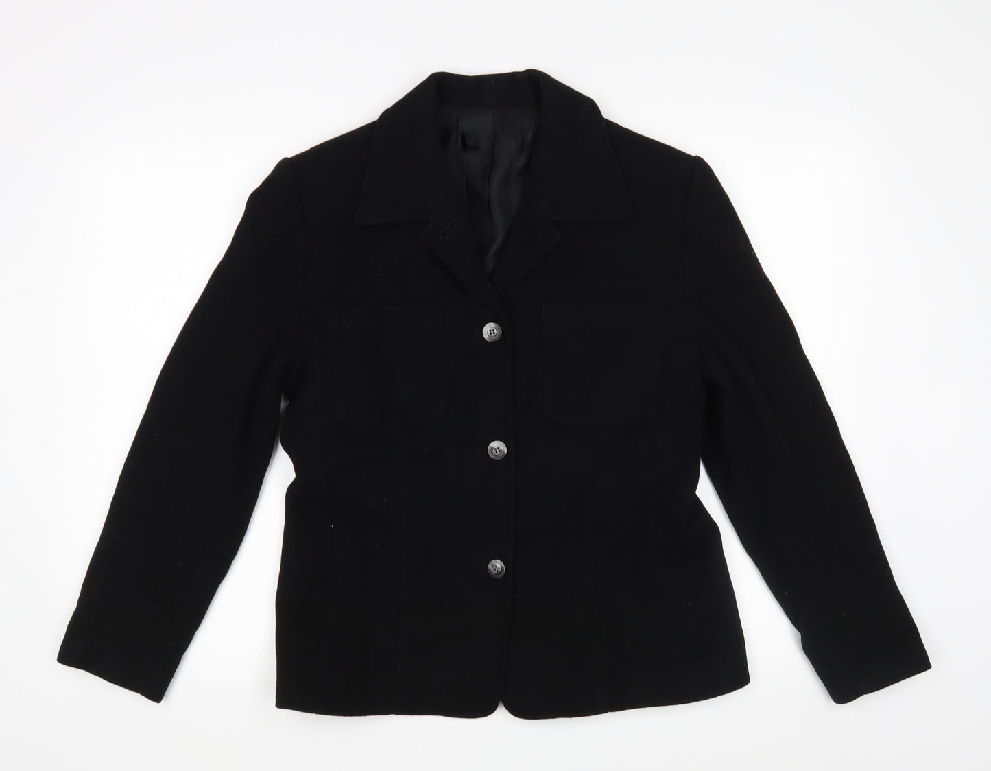 Preworn Womens Black   Pea Coat Blazer One Size