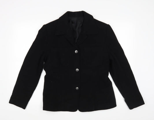 Preworn Womens Black   Pea Coat Blazer One Size