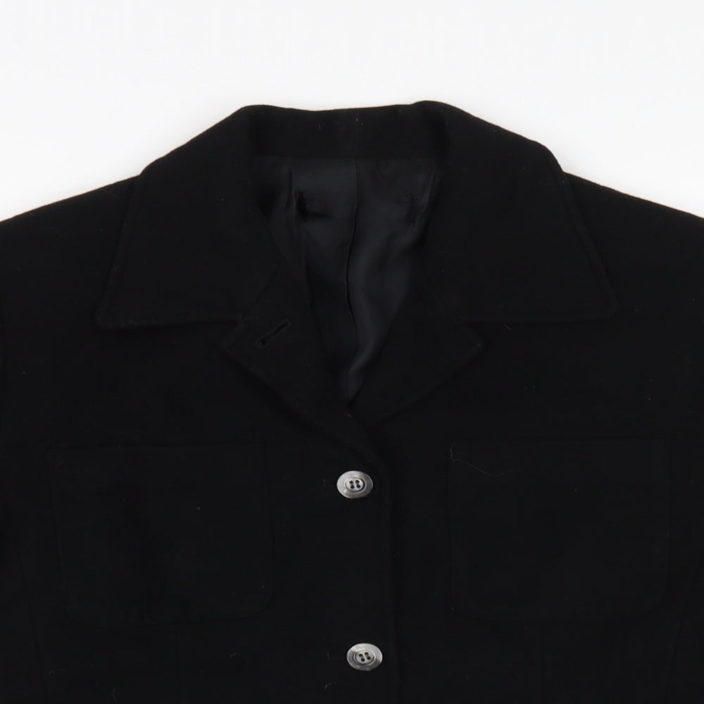 Preworn Womens Black   Pea Coat Blazer One Size