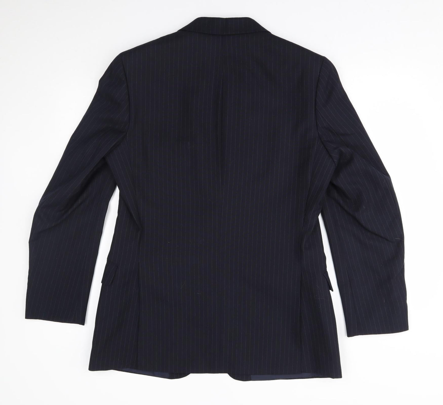 Preworn Mens Black Striped  Jacket Blazer