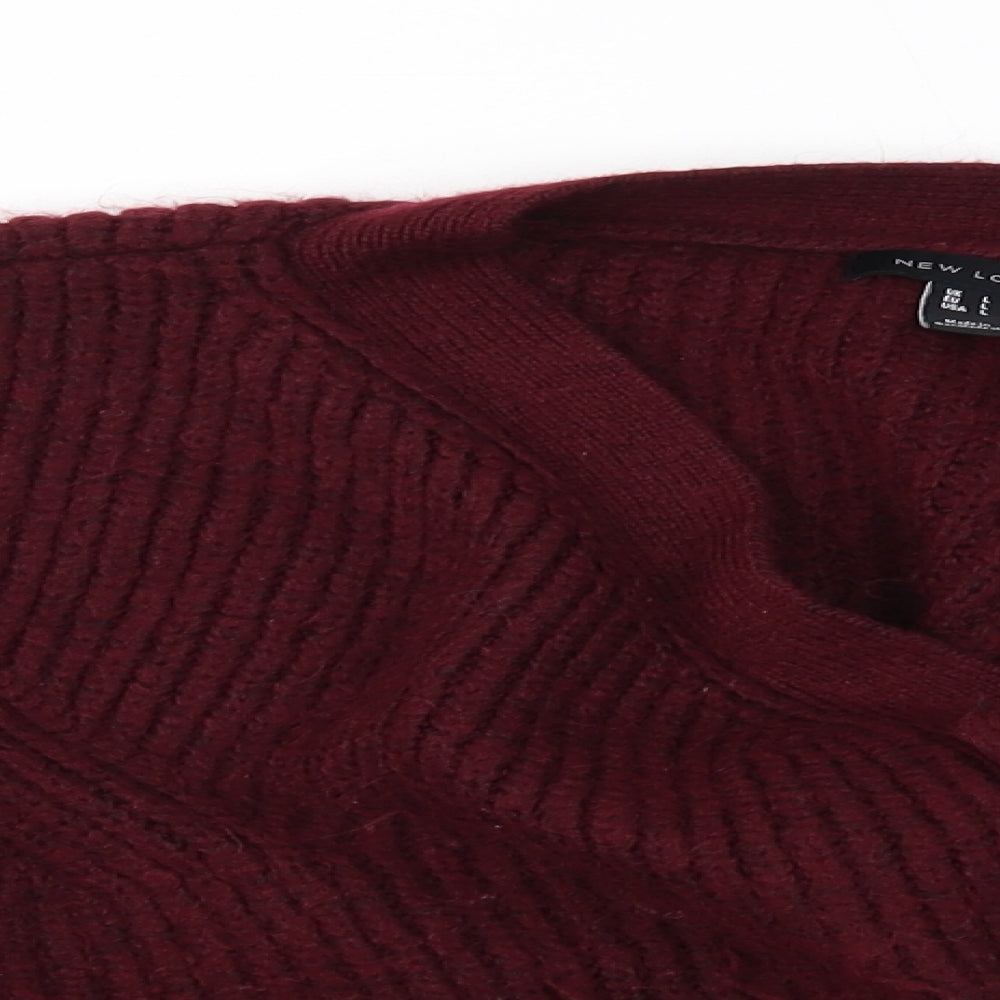 New Look Womens Red   Cardigan Jumper Size L
