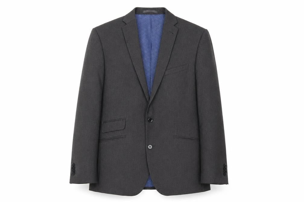 Front view of Taylor & Wright men’s grey jacket blazer
