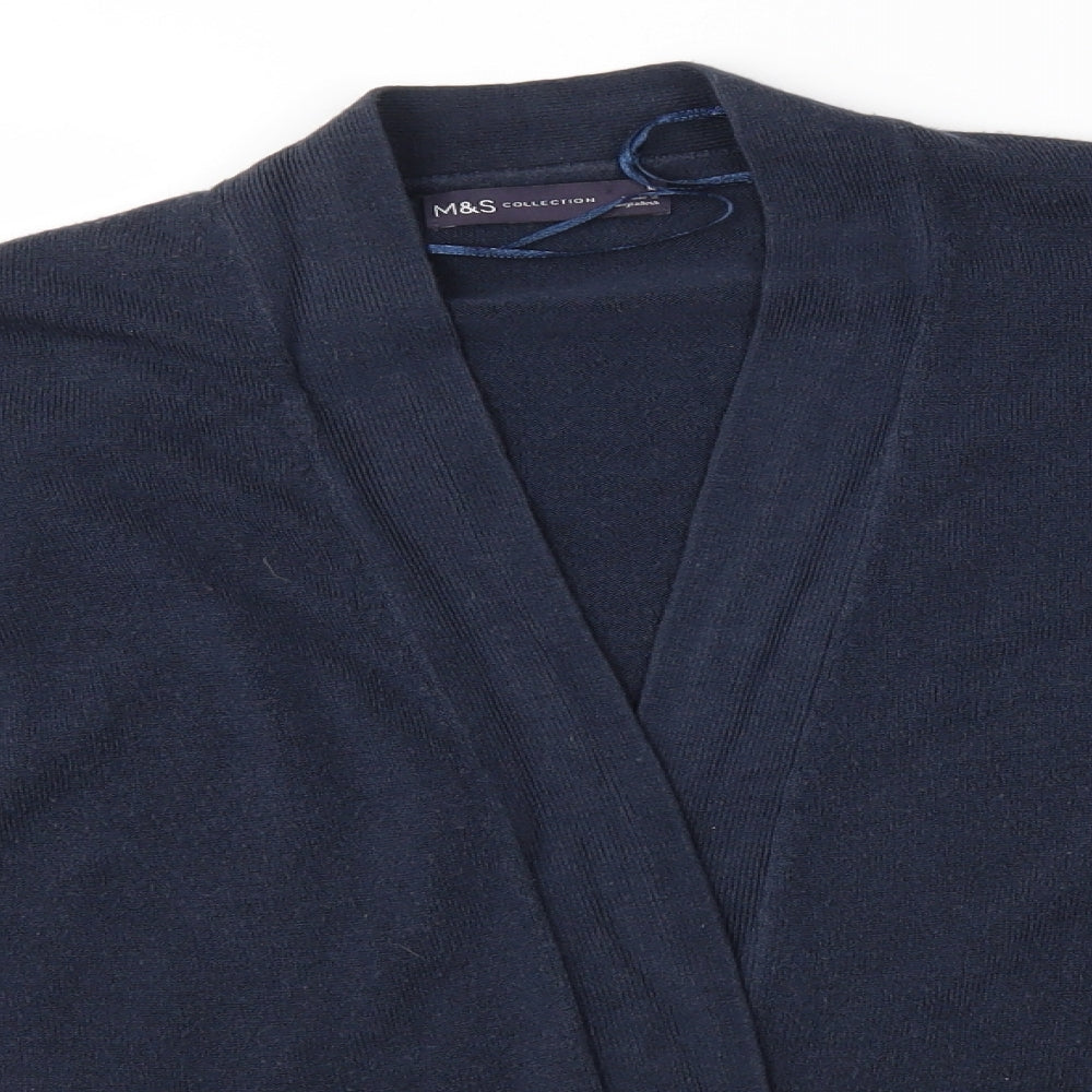 M&S Womens Blue   Cardigan Jumper Size M