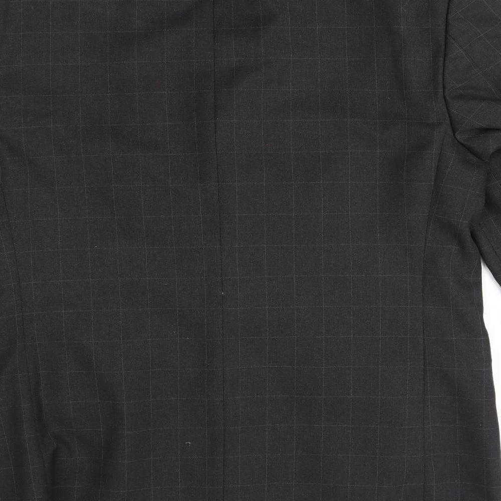 zantos Mens Grey Check  Jacket Blazer