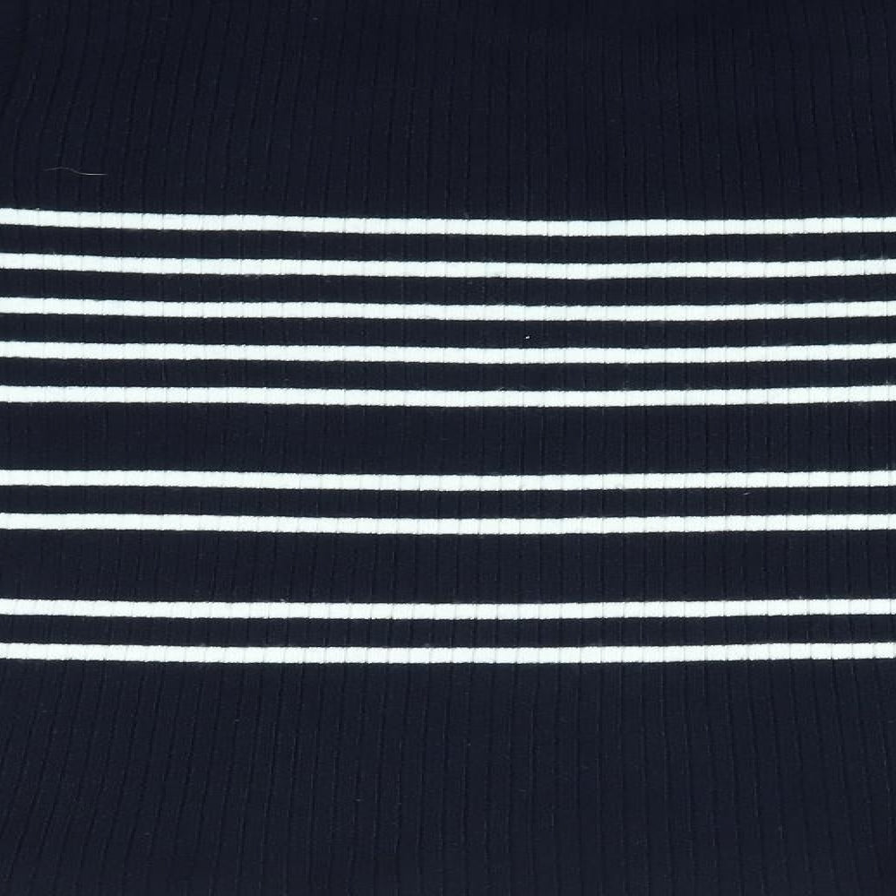 Topshop Womens Multicoloured Striped  Pullover Jumper Size 10