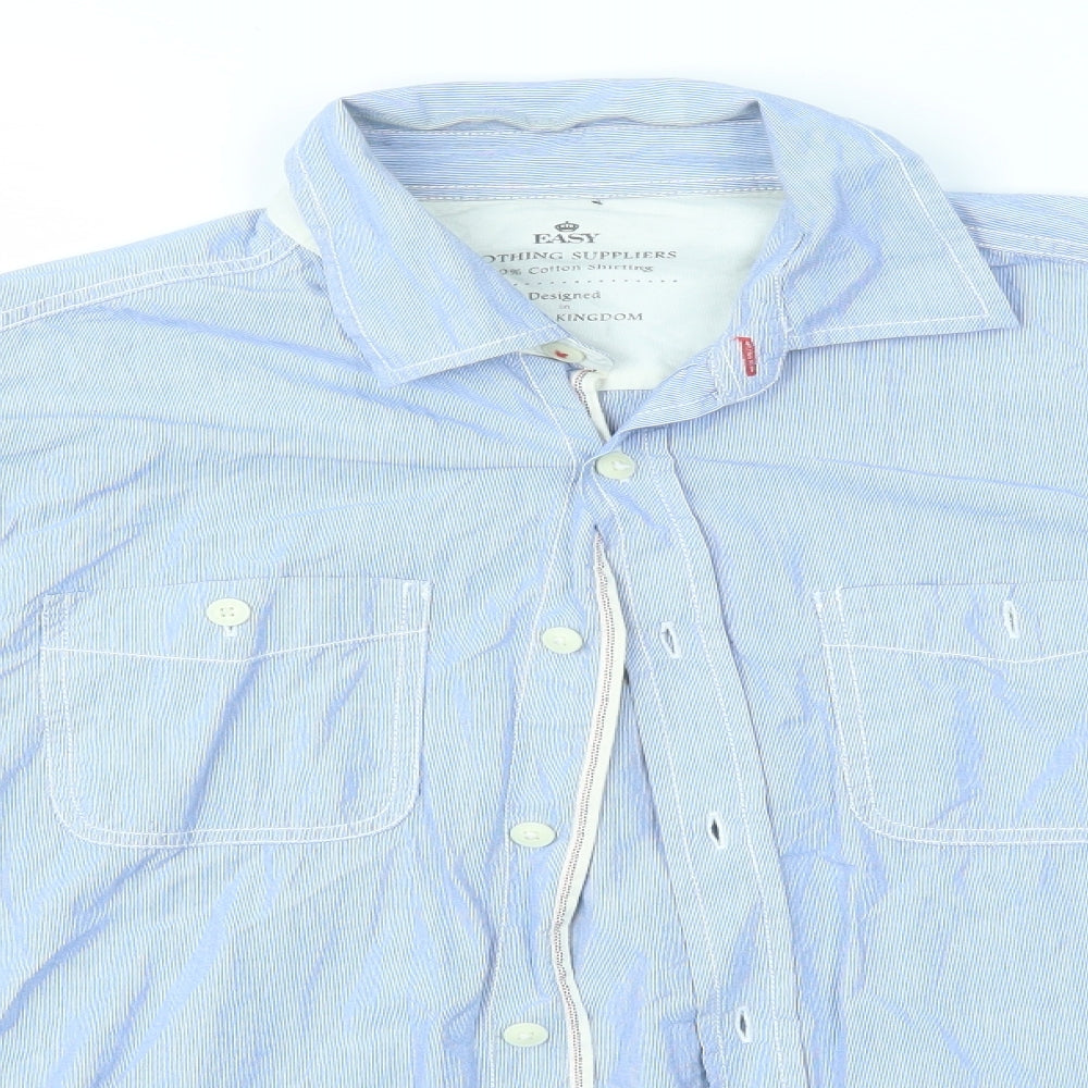 EASY 1973 Mens Blue    Dress Shirt Size S