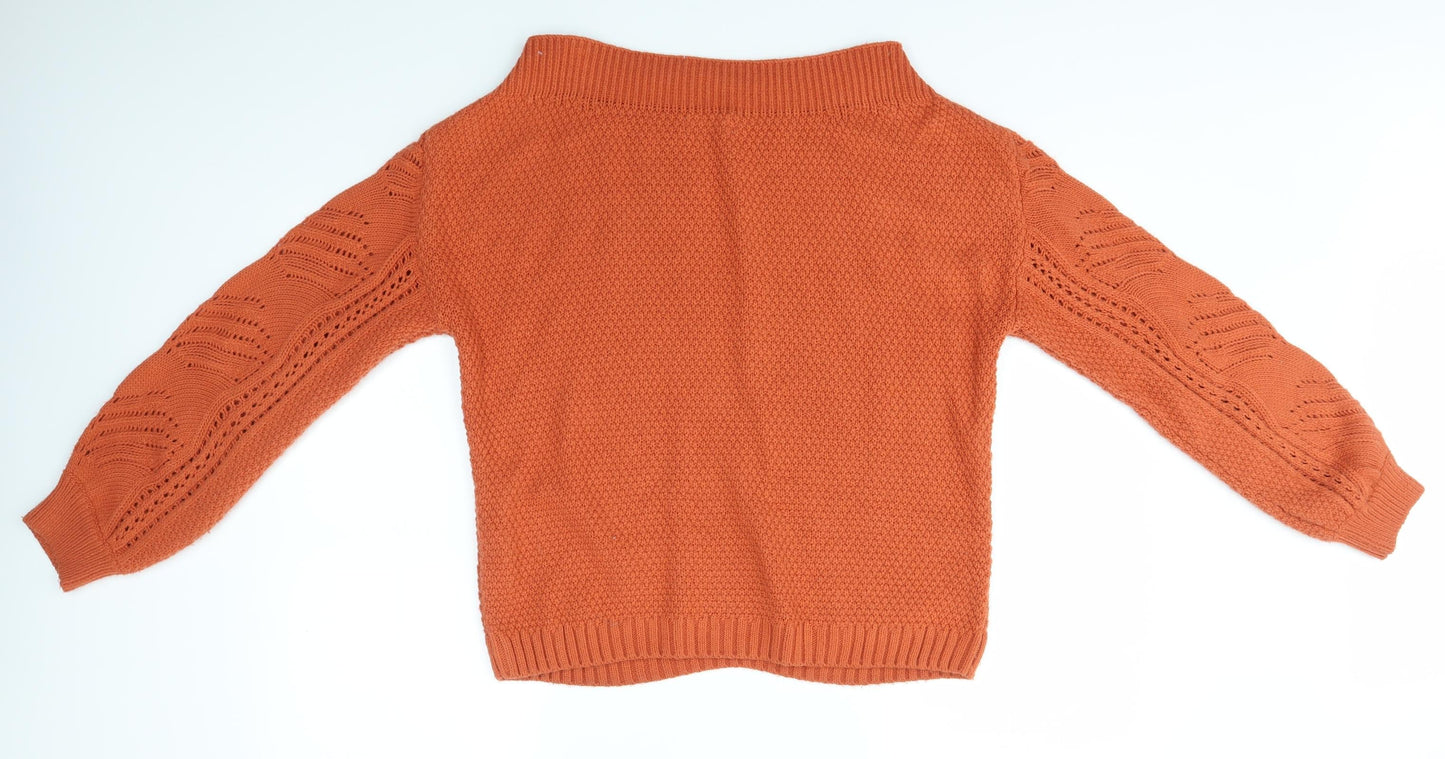 Matalan Womens Orange   Pullover Jumper Size M