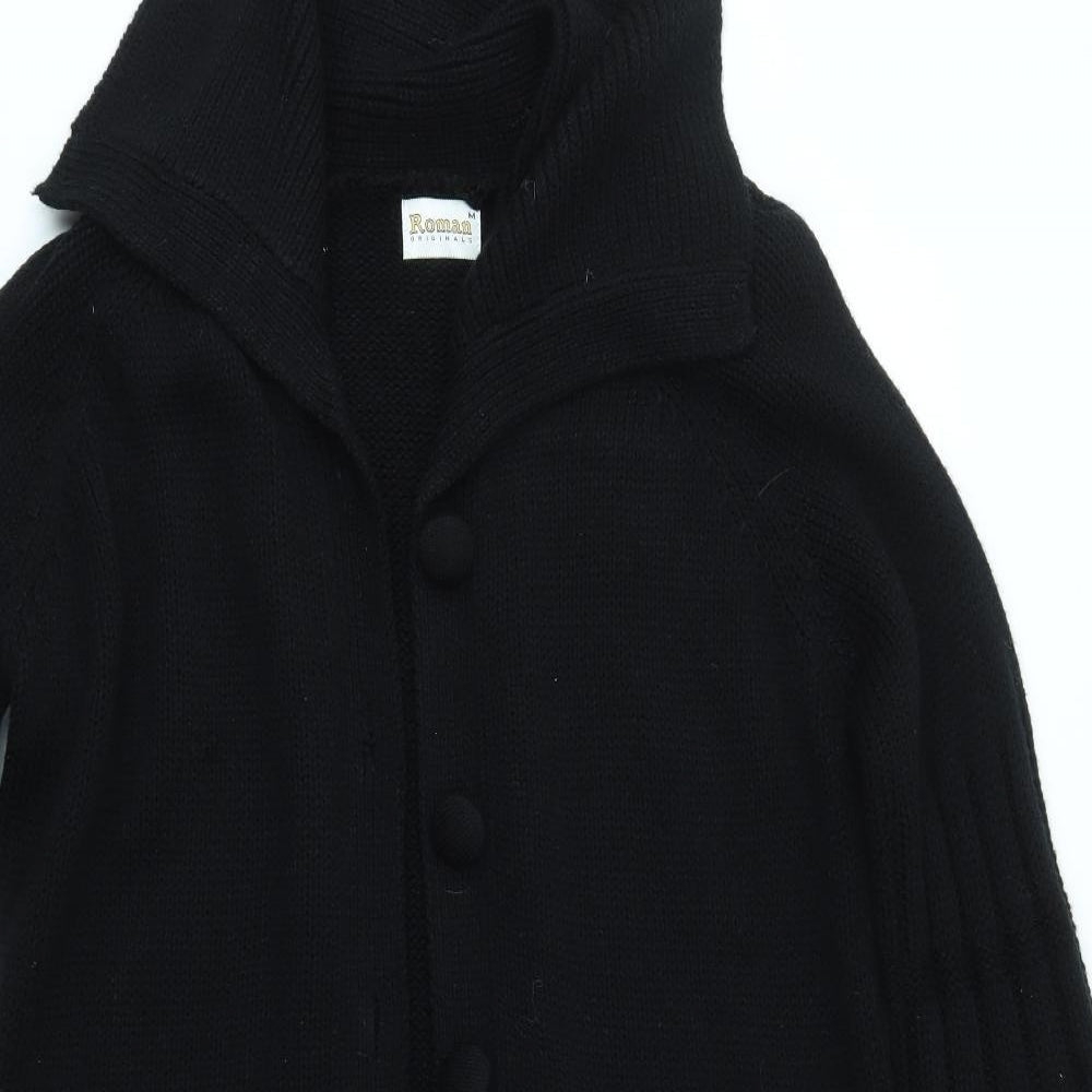 Roman Originals Womens Black   Cardigan Jumper Size M