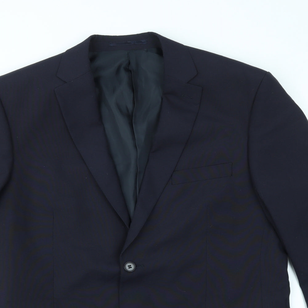 KARL JACKSON Mens Blue    Suit Jacket Size 42