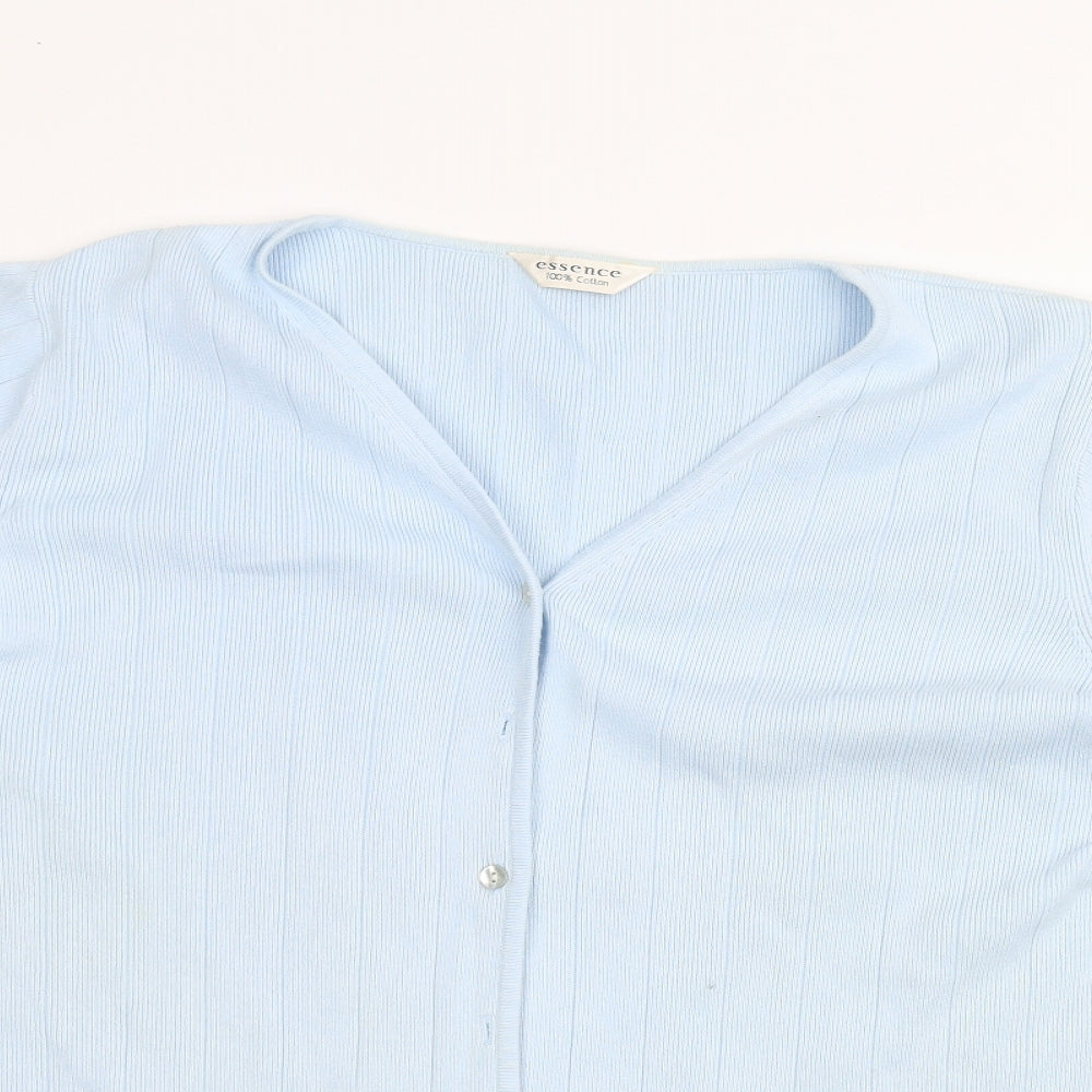 essence Womens Blue   Cardigan Jumper Size 18
