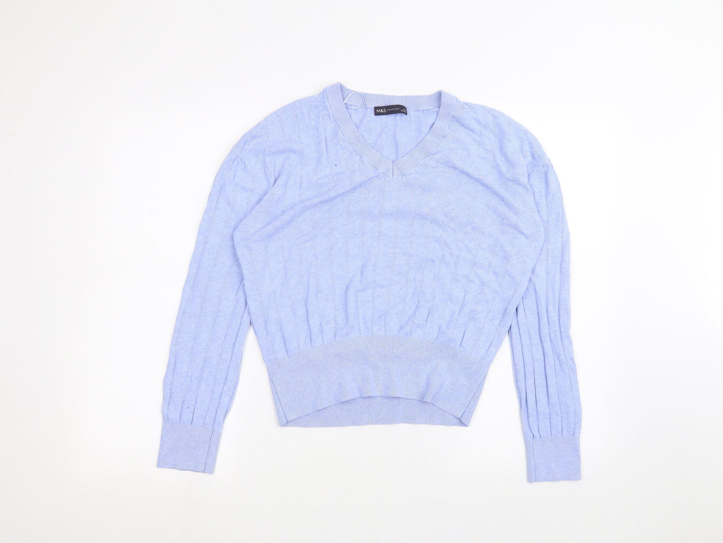 Marks and Spencer Womens Blue   Basic T-Shirt Size S