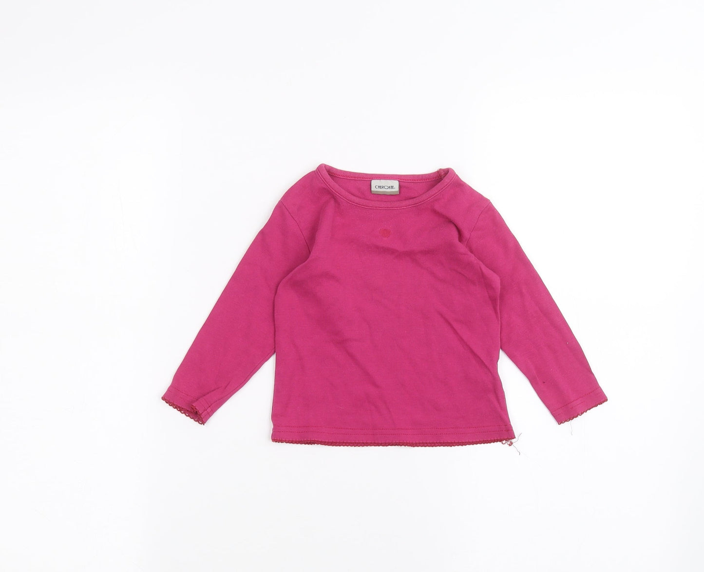 Cherokee Baby Pink   Basic T-Shirt Size 9-12 Months