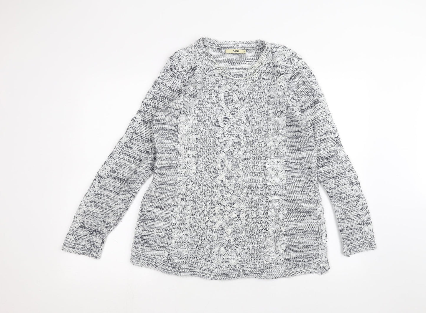 Oasis Womens White   Pullover Jumper Size M